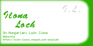 ilona loch business card